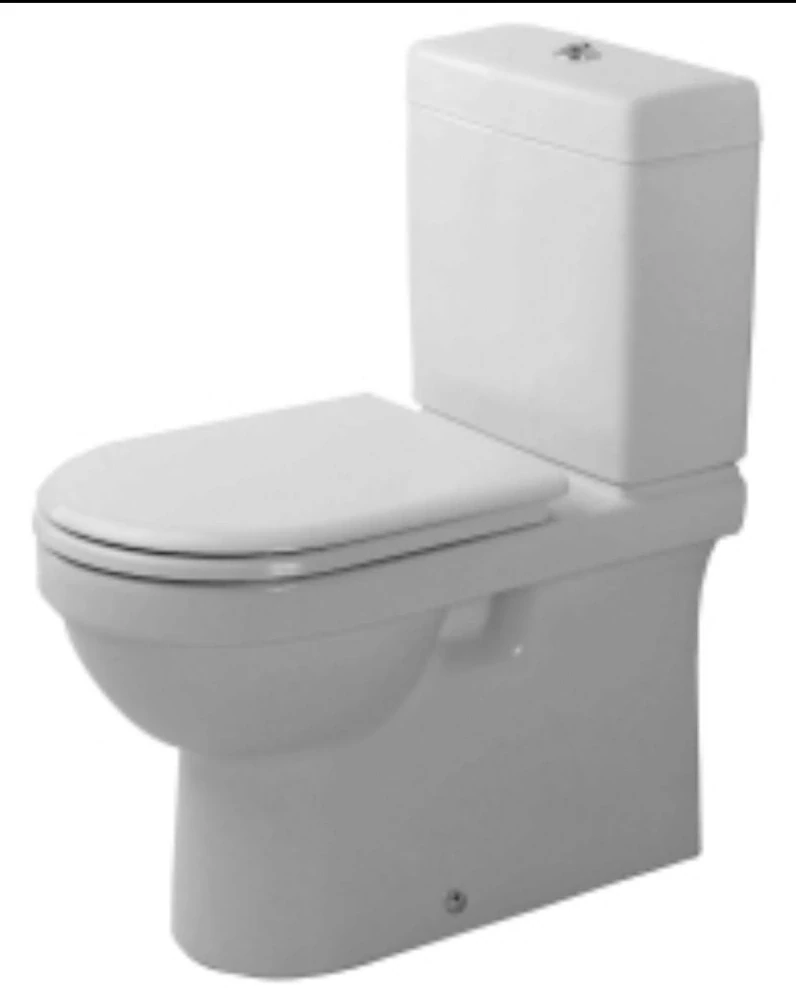 Duravit wc combi Happy D. 0170.09 vč. nádrže 0910.00 a sedátka 0066.91, kapotovaný, bílý
