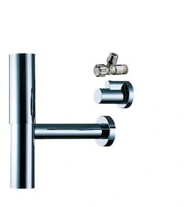 sifon umyvadlový Hansgrohe Flowstar chrom 52120000 vč. 2 ks krytek rohových ventilů a 1 ks krytky pro odtokový ventil