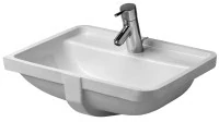 Duravit umyvadlová mísa Starck 3 0302.49 49/36,5 k zabudovaní zdola, uprava wondergliss bílá