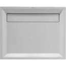sprchová vanička Duravit 2nd floor 80/120/4 cm s čelním panelem se skrytým odpadním odtokem bílá