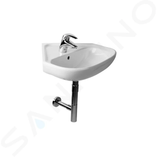 umyvadlo Jika Olymp rohové H81661.4 s otvorem, 55 cm bílé