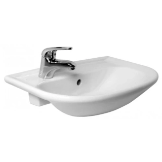 umyvadlo Jika Olymp polozápustné H81761.2 s otvorem, 55 cm bílé