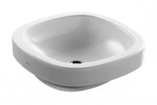 umyvadlová mísa Laufen Palomba 1180.1 bez otvoru, bez přepadu 45/45 cm bílá