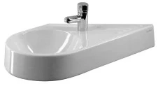 Duravit umývátko rohové Architec 0764.65 diagonální, levé, s otvorem pro baterii 64,50/41 cm, bílé