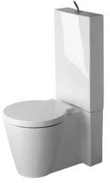 Duravit wc combi Starck 1 0233.09 vč. nádrže 8727.10 a sedátka 0065.88, kapotovaný, bílý