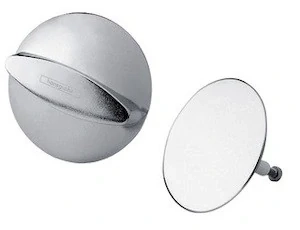 krytka Hansgrohe Flexaplus 58185000 sada - 1 ks ovládání vanového výtoku a 1 ks vanová zátka